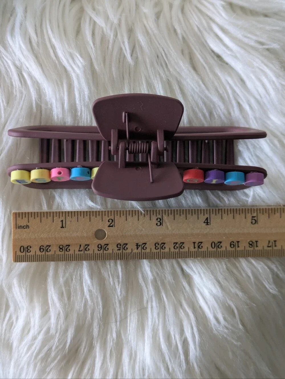 Espresso Girl Hair Clip Claw Style Handcrafted | NWT